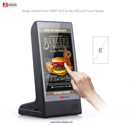 HD kiosklcd Touch screen, Android-van de het Menulijst van het Tribunerestaurant de Machtsbank 8 Duim