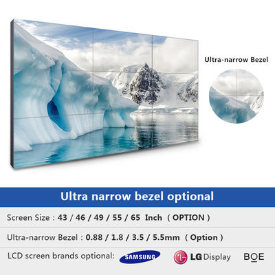 4K Samsung-Video de Muurvertoning 3x3 die LCD van LG LCD Videomuur adverteren
