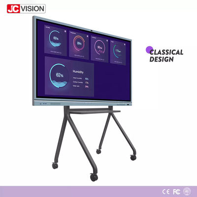 Zilver 4k LCD Interctive White Board I7 4GB 20 Points Touch voor klassikaal onderwijs / conferentie