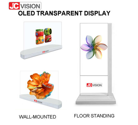 Floorstand 1920×1080 Transparante digitale signage Display Hoge helderheid
