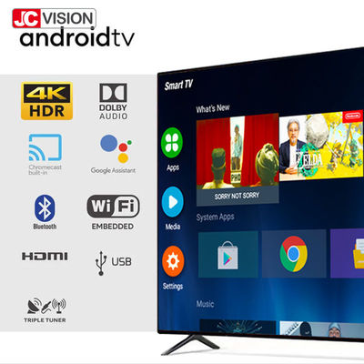 JCVISION LED LCD volledig flatscreen TV 55 inch smart 4k TV OEM Android WIFI