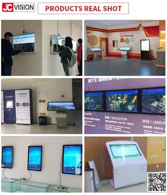 JCVISION 1080P 4K touchscreen paneel 32 42 50 55 65 inch touchscreen display monitor interactieve kiosk