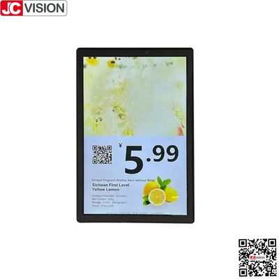 JCVISION 10,1 inch dubbele schermweergave van het product elektronisch prijskaartje, digitaal teken/touchscreen
