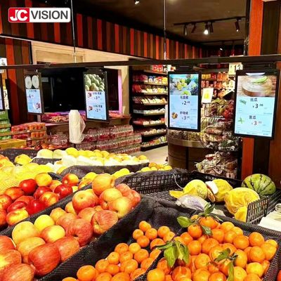 JCVISION Gemakkelijk te installeren digitaal signage display elektronisch planklabel LCD display TFT technologie