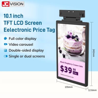 JCVISION Gemakkelijk te installeren digitaal signage display elektronisch planklabel LCD display TFT technologie