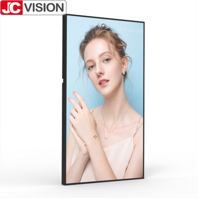 43" High Brightness Wall Mount Light Box Display – 2000 cd/m², E-LED, Android 11 for Storefront & Retail