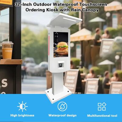 32 inch buiten IP65 selfservice kassa met aluminium behuizing
