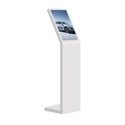 18.5 21,5 inch Self Service Digitaal Interactief Informatie Kiosk L Type Verticaal Scherm Aanraakscherm Kiosk Wit