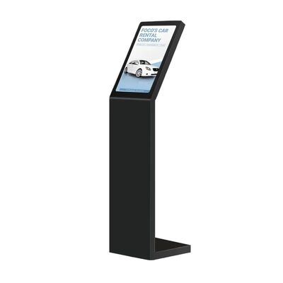 18.5 21,5 inch Self Service Digitaal Interactief Informatie Kiosk L Type Verticaal Scherm Aanraakscherm Kiosk Wit