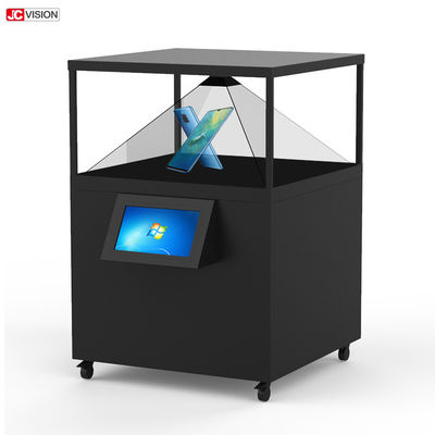360 Graad Transparante LCD 3D Holografische de Vertoningspiramide 80x80CM van de het Schermshowcase