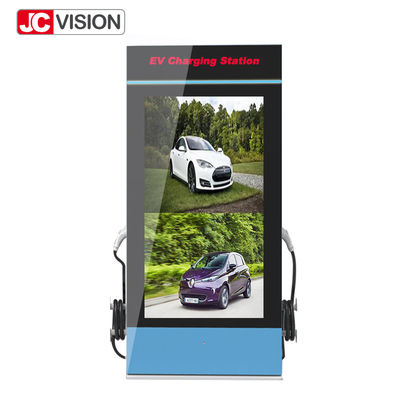 JCVISION LCD Digitale Signage van de Reclamevertoning Affiche voor EV-het Laden Poststapel