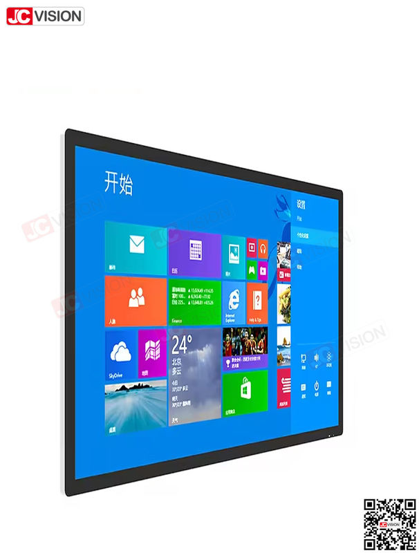 JCVISION 1080P 4K touchscreen paneel 32 42 50 55 65 inch touchscreen display monitor interactieve kiosk