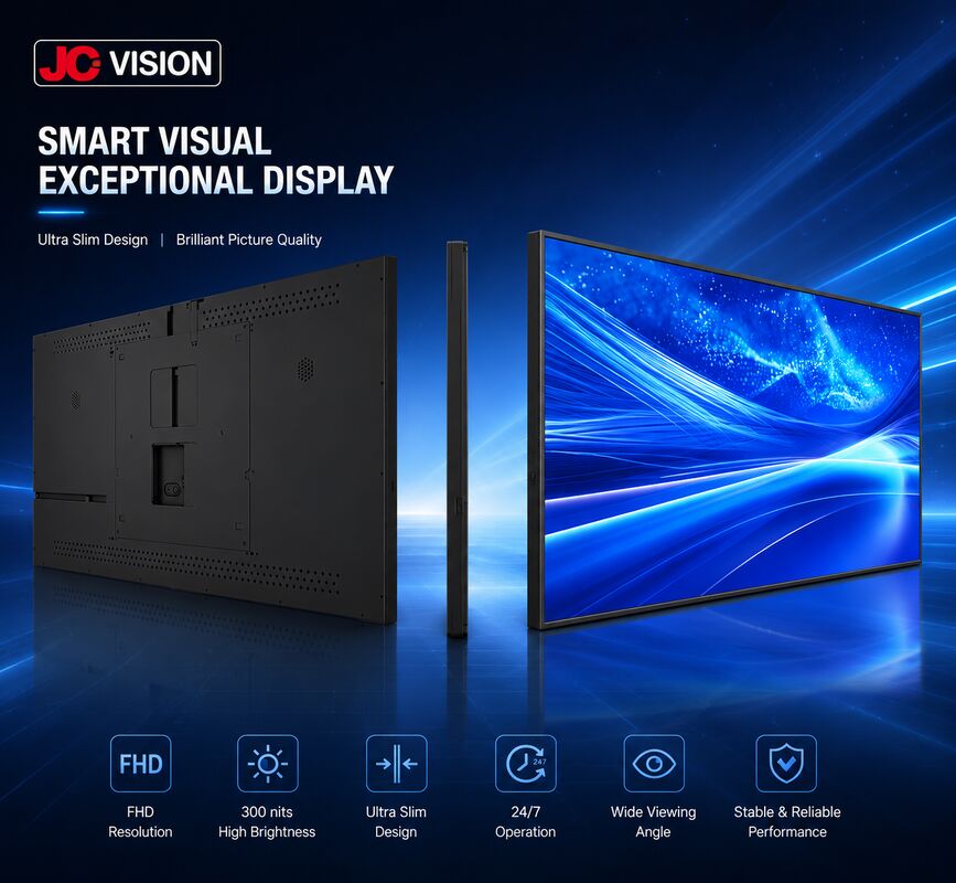 JCVision 50-inch Indoor Digital Signage Display   E-LED achtergrondverlichting, brede kijkhoek, wandlamp voor detailhandel en horeca (HD-352C)