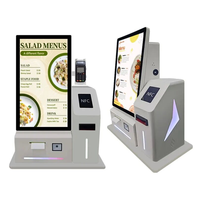 24" LED Decoratie Desktop Android Computer Touch Screen Betalingskiosk met incasso