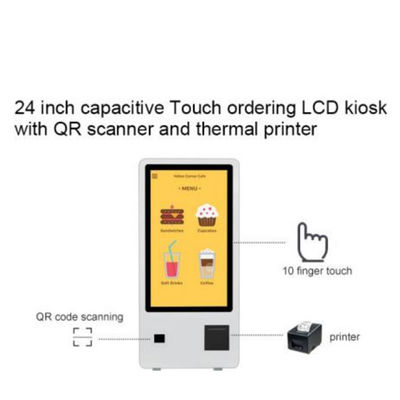 JCVISION Self-Ordering Kiosks 24 inch Self Service Kiosk met Chinese/Engelse menu's en Engelse handleiding